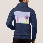 Fantasy Landschapsontsnapping - Heren Zip-Up Hoodi Hoodie (Achterkant)