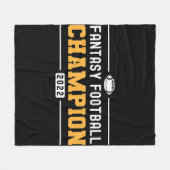 Fantasy League Champ 2022 Winner Fantasy Football Fleece Deken (Voorkant (Horizontaal))