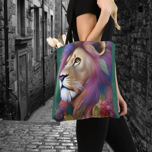 Fantasy Leeuw Leo Spirituele Gids Mystiek Whimsica Tote Bag