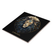 Fantasy Leeuw Zodiac Symbool Zonneteken Naam Leo Tegeltje (Zijkant)