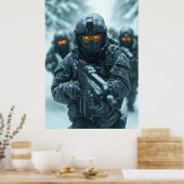 FANTASY LEGER IN KOELSTE GEBIED POSTER (Keuken)