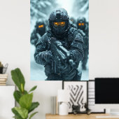 FANTASY LEGER IN KOELSTE GEBIED POSTER (Thuiskantoor)
