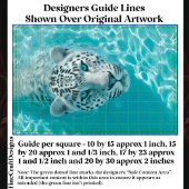 Fantasy Leopard in Aqua Water DV8L Decoupage Tissuepapier