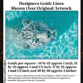 Fantasy Leopard in Aqua Water DV8R Decoupage Tissuepapier