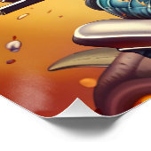 Fantasy Leuke Giraffe Riding Bike Perfect Poster (Hoek)