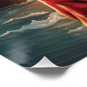 Fantasy Leuke Kat Pirate Pet Perfect Poster (Hoek)