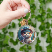 Fantasy Leuke Kat Vist Rod Sleutelhanger (Hand)