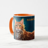 Fantasy Leuke Maine Coon Cat, Fantasy  Mok (Voorkant links)