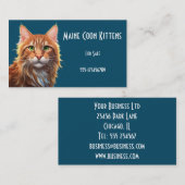 Fantasy Leuke Maine Coon Cat, Fantasy Visitekaartje (Voorkant / Achterkant)