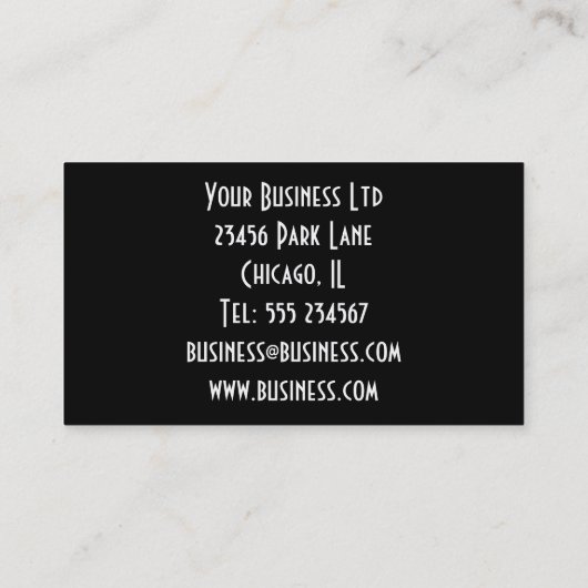 Fantasy Leuke Rottweiler, Fantasy Fantasy Visitekaartje (Achterkant)