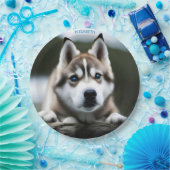 Fantasy Leuke Siberische Husky,  Fantasy Papieren Bordje (Feest)