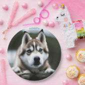 Fantasy Leuke Siberische Husky,  Fantasy Papieren Bordje (Feest)