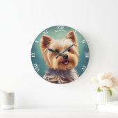 Fantasy Leuke Yorkshire Terrier,  Fantasy Grote Klok (Huis)