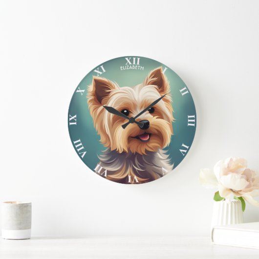 Fantasy Leuke Yorkshire Terrier,  Fantasy Grote Klok (Huis)