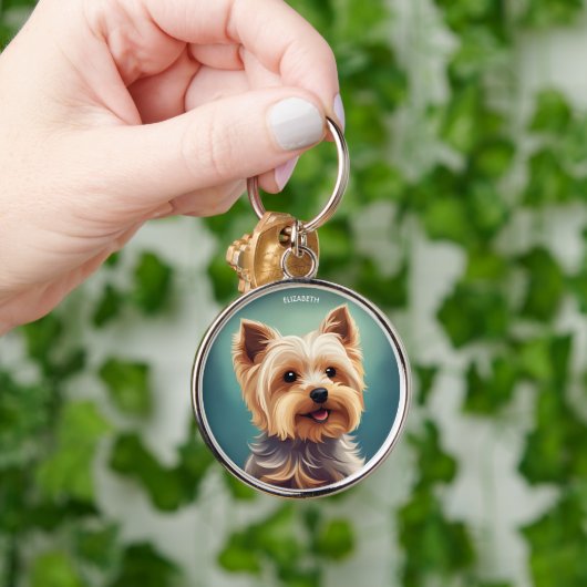 Fantasy Leuke Yorkshire Terrier,  Fantasy Sleutelhanger (Hand)