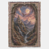 Fantasy Lezer Cadeau Geweven Worpdeken  Deken (Voorkant Verticaal)
