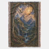 Fantasy Lezer Cadeau Geweven Worpdeken Deken (Voorkant Verticaal)