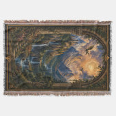 Fantasy Lezer Cadeau Geweven Worpdeken Deken (Voorkant)
