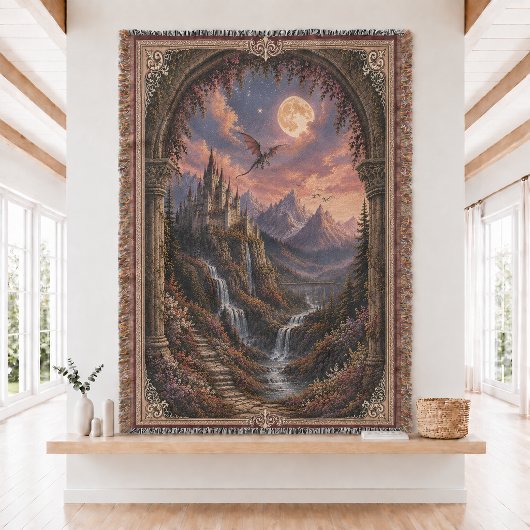 Fantasy Lezer Cadeau Geweven Worpdeken  Deken