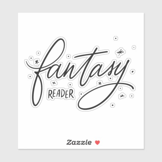 Fantasy lezer sticker (Vel)