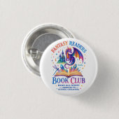 Fantasy Lezers Boekenclub.... Ronde Button 3,2 Cm (Voorkant /achterkant)