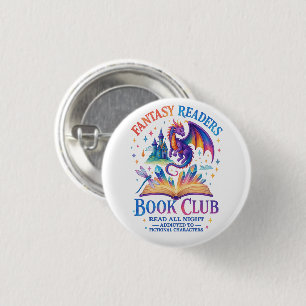 Fantasy Lezers Boekenclub.... Ronde Button 3,2 Cm