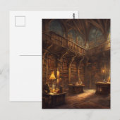 Fantasy Library Briefkaart (Voorkant / Achterkant)