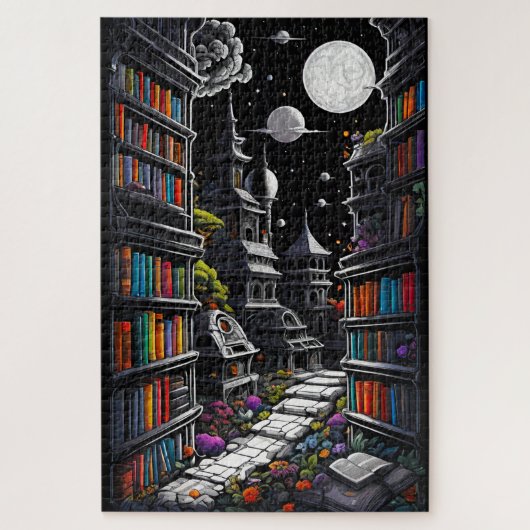 Fantasy Library Legpuzzel (Verticaal)