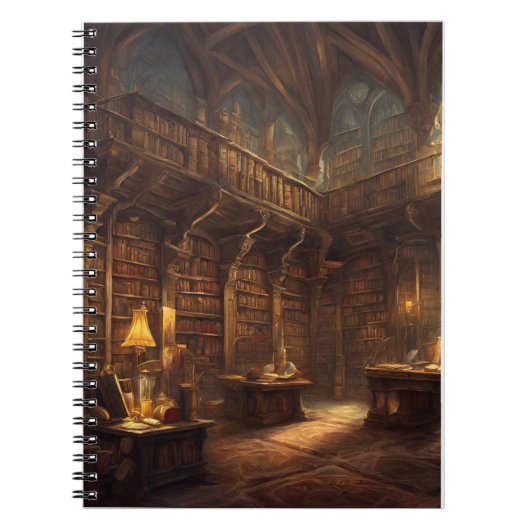 Fantasy Library Notitieboek (Voorkant)