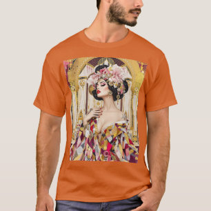 Fantasy Lieve Dame Art Deco T-shirt