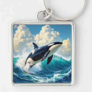 Fantasy Lieve Dolfijn Zee Wolken Sleutelhanger