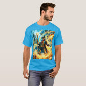 Fantasy Lieve Steampunk Tijd Wizard T-shirt (Voorkant volledig)