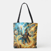 Fantasy Lieve Stoomtech Tijd Wizard Tote Bag (Achterkant)