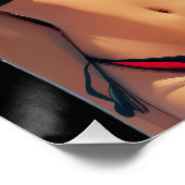 Fantasy Life - Blonde Beach Babe Perfect Poster (Hoek)