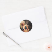 Fantasy Life - Blonde Beach Babe Ronde Sticker (Envelop)