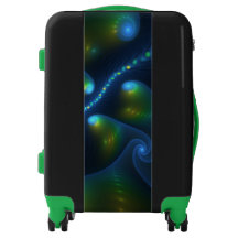 Fantasy Lights Abstract Blauw Groen Geel Fractal