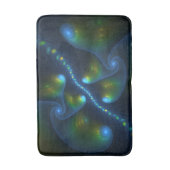 Fantasy Lights Abstract Blauw Groen Geel Fractal Badmat (Voorkant Verticaal)