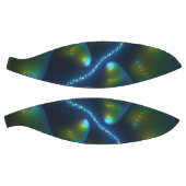 Fantasy Lights Abstract Blauw Groen Geel Fractal Basketbal (Panelen)