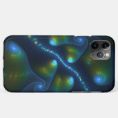 Fantasy Lights Abstract Blauw Groen Geel Fractal Case-Mate iPhone Case (Achterkant (horizontaal))