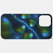 Fantasy Lights Abstract Blauw Groen Geel Fractal Case-Mate iPhone Case (Achterkant (horizontaal))