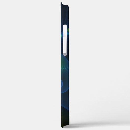 Fantasy Lights Abstract Blauw Groen Geel Fractal Case-Mate iPhone Case (Achterkant / Links)