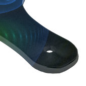 Fantasy Lights Abstract Blauw Groen Geel Fractal Snijplank (Hoek)