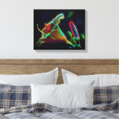 Fantasy Lily Abstract Flower Art Canvas Afdruk (Insitu (Slaapkamer))