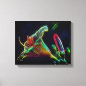 Fantasy Lily Abstract Flower Art Canvas Afdruk (Voorkant)