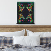 Fantasy Lily Abstract Flower Art Canvas Afdruk (Insitu (Slaapkamer))