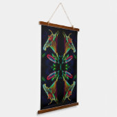 Fantasy Lily Abstract Flower Art Hangend Wandkleed (Gebogen)