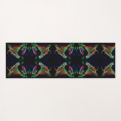 Fantasy Lily Abstract Flower Art Yogamat (Achterkant (horizontaal))