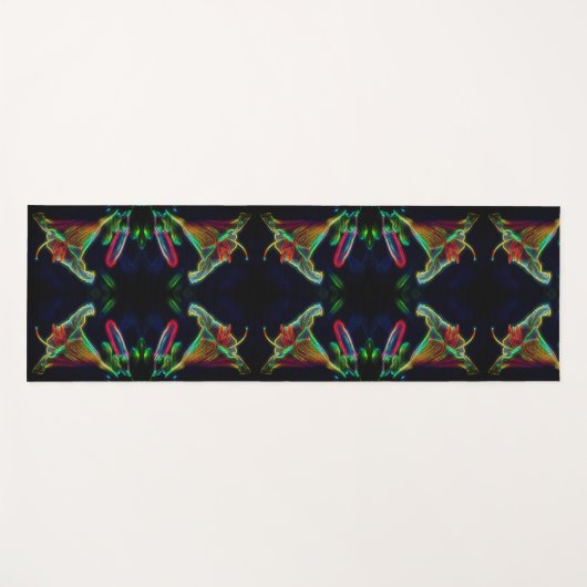 Fantasy Lily Abstract Flower Art Yogamat (Voorkant (horizontaal))