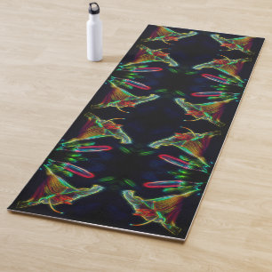 Fantasy Lily Abstract Flower Art Yogamat