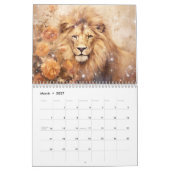 Fantasy Lions in Abstract Style Kalender (Mar 2027)
